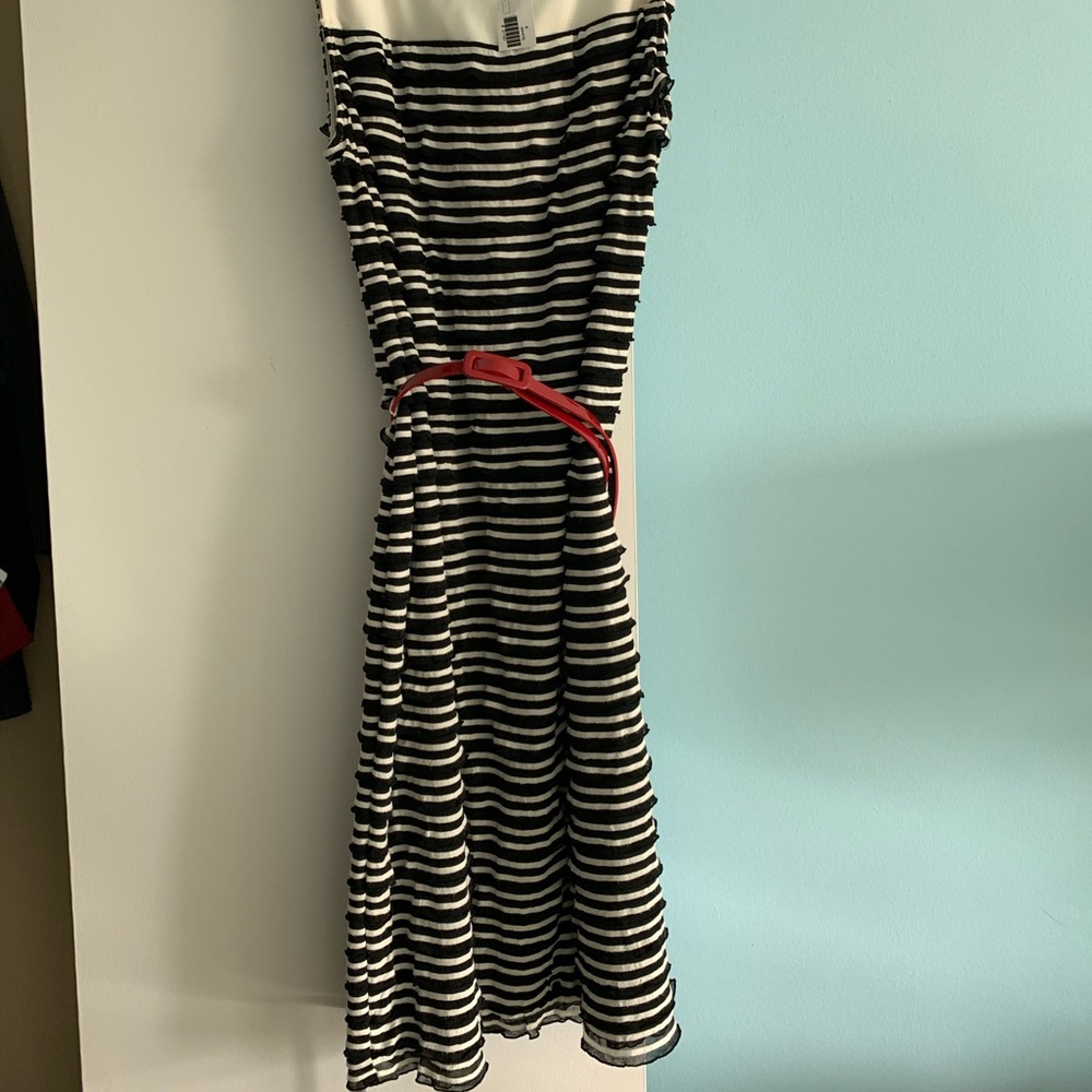 Sleeveless striped knit dress by London times new